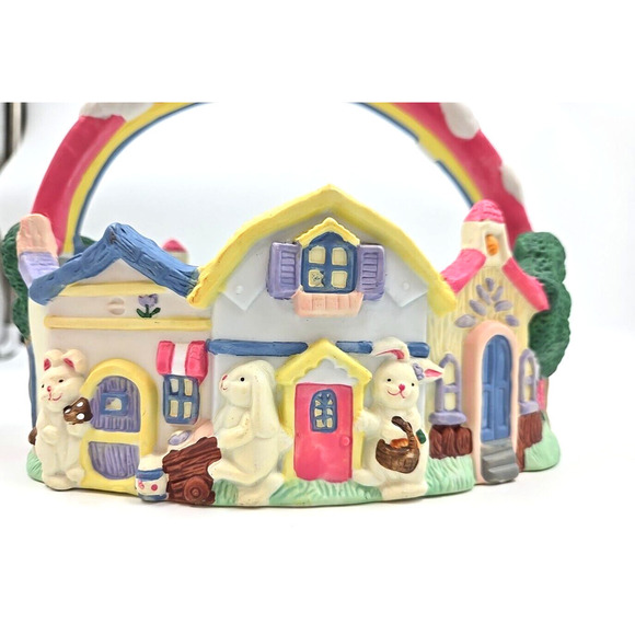 Vintage Easter Basket House Porcelian ABC Distributing 1995. - Picture 2 of 16